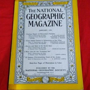 Vintage National Geographic Magazine January 1950
